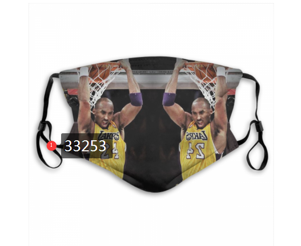 2021 NBA Los Angeles Lakers #24 kobe bryant 33253 Dust mask with filter